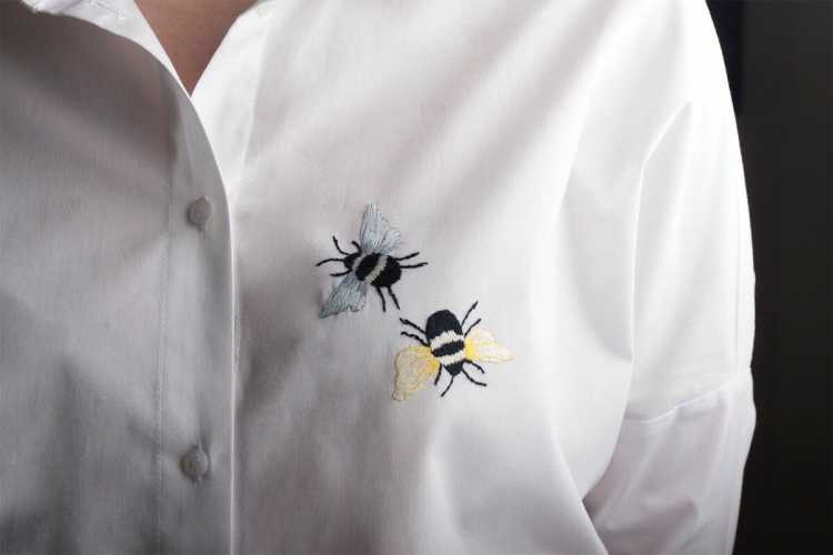 Необычная вышивка на одежде