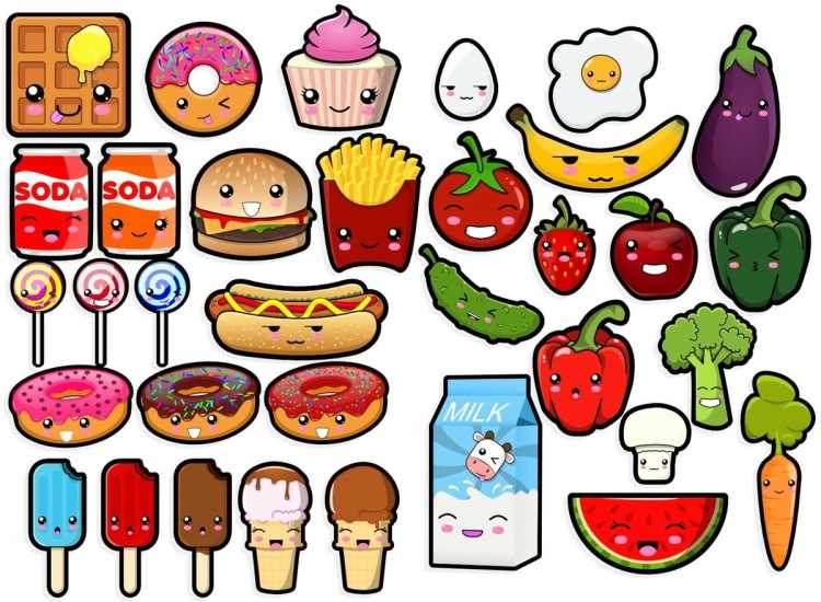 Еда рисунок для детей