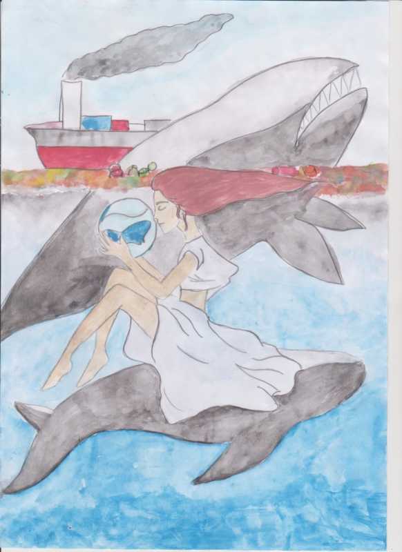 Морской пейзаж детский