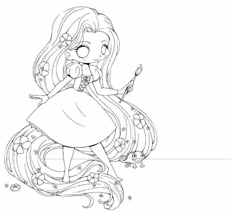 Раскраски аниме принцессы
