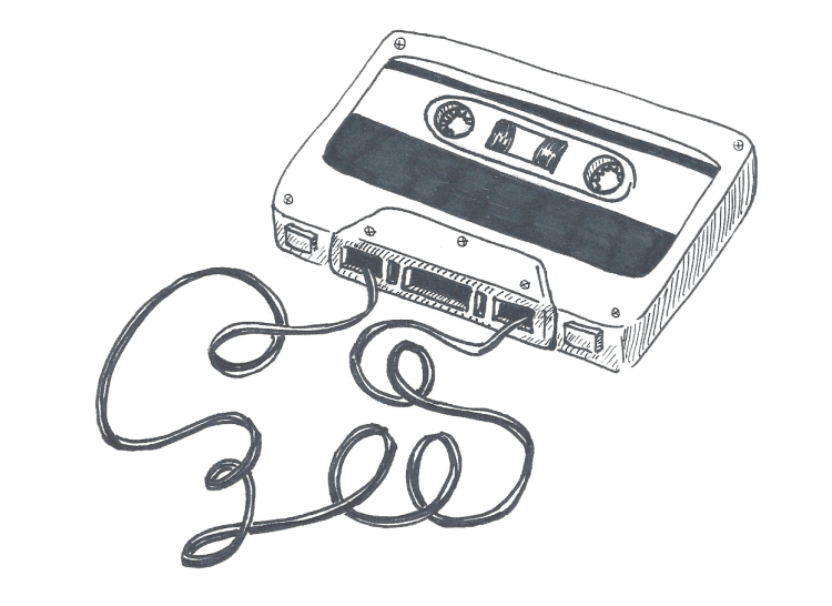 Музыкальная кассета вектор