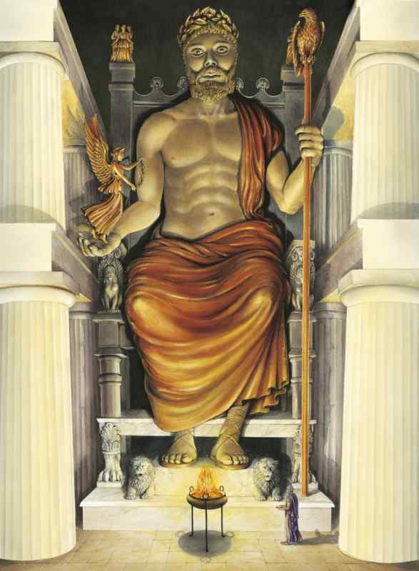 7 Чудес света статуя Зевса в Олимпии