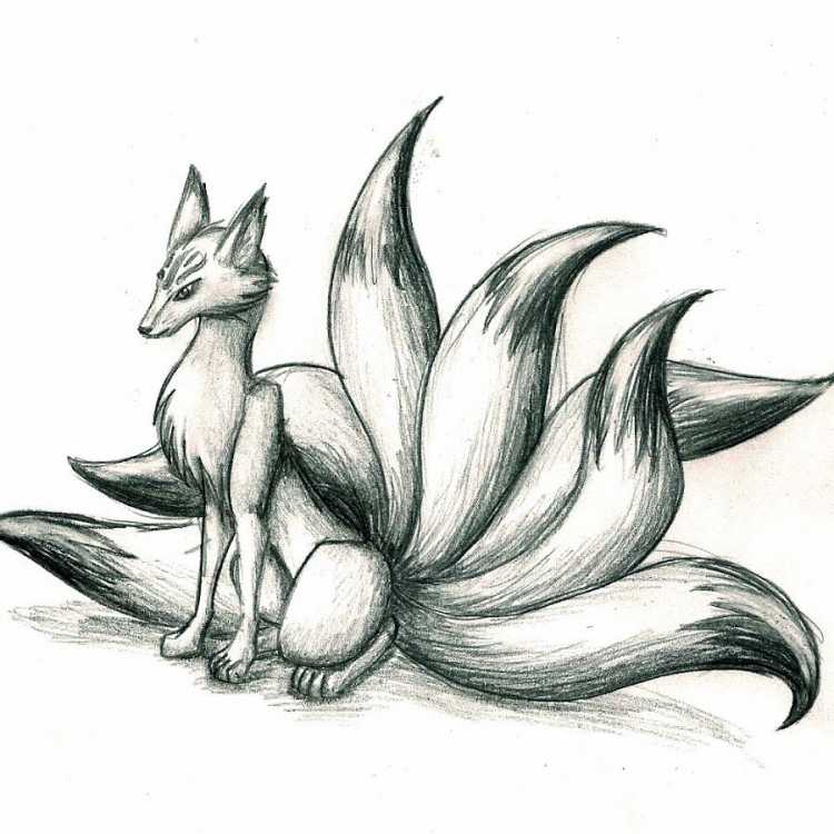 Тату 9 хвостый Лис