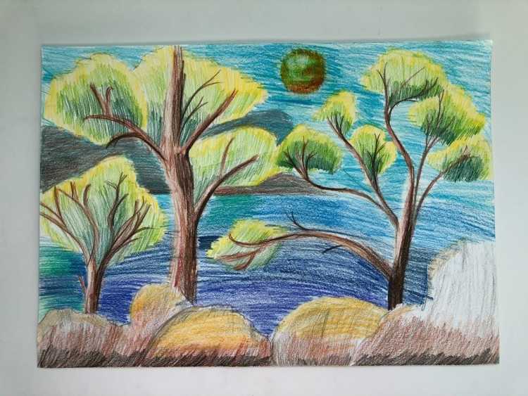 Рисунок на тему природа Крыма