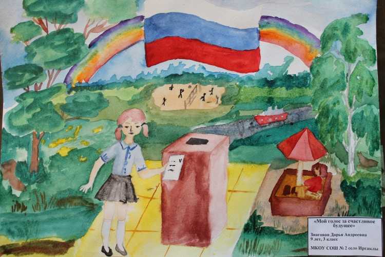 Рисунок на тему я гражданин России