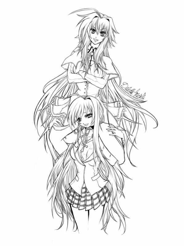 Демоны аниме черное белое