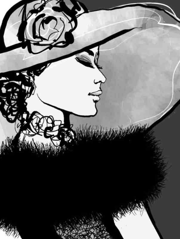 Алмазная вышивка женщина в шляпе