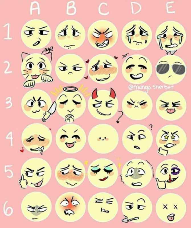 Необычные эмоции для рисования