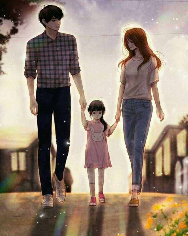 Аниме ребенок и взрослый