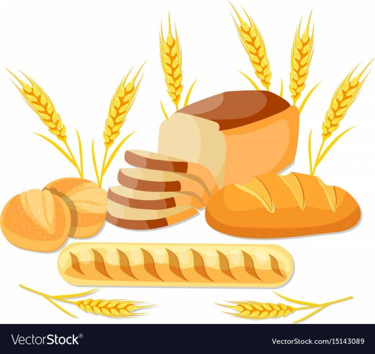 Иллюстрации хлебобулочных изделий для детей