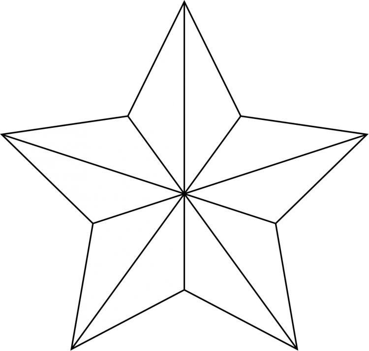 Пятиконечная звезда нарисовать Ровно
