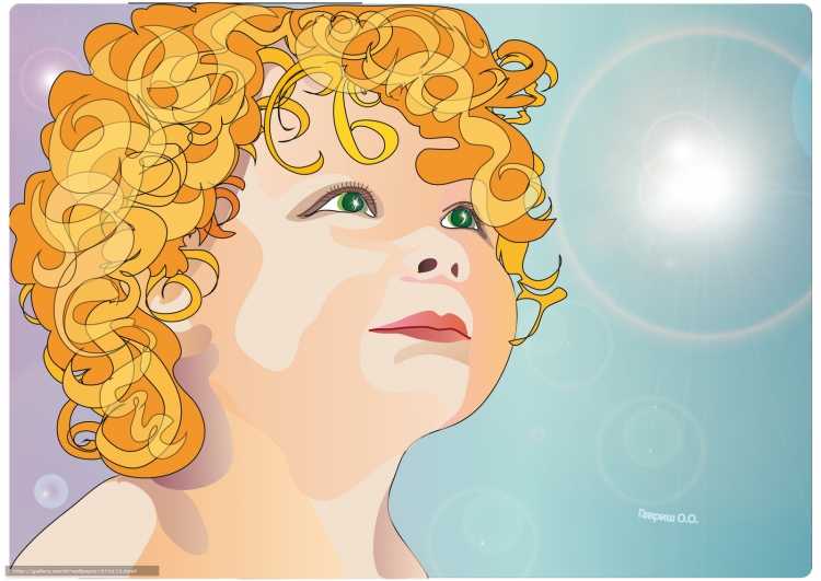 Кудри иллюстрация