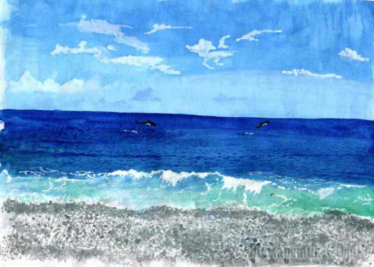 Морской пейзаж для детей