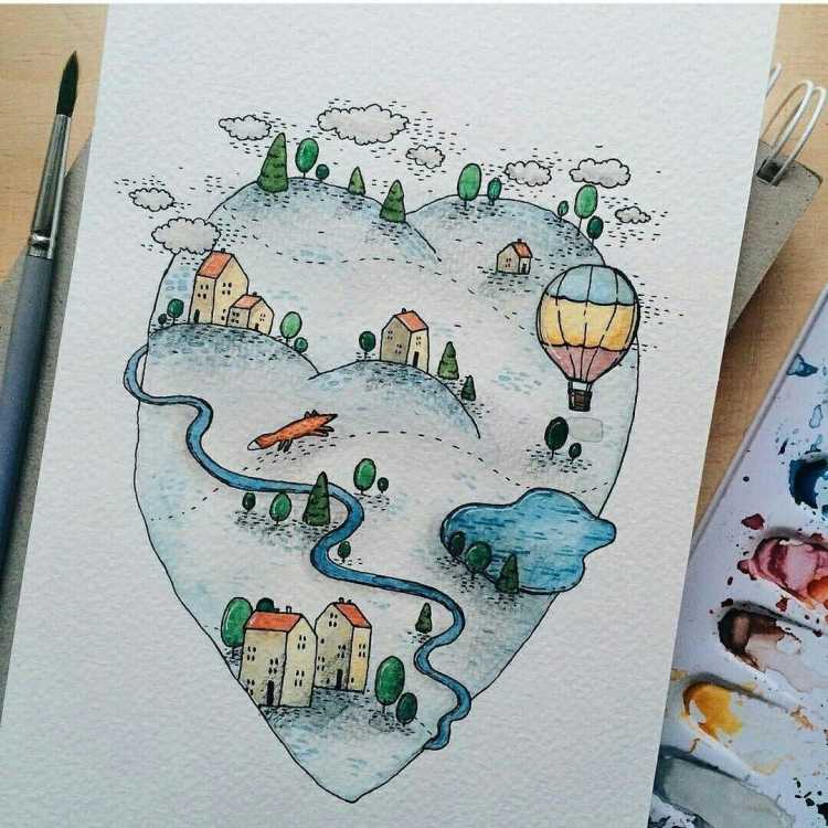 Идеи для рисования в артбуке