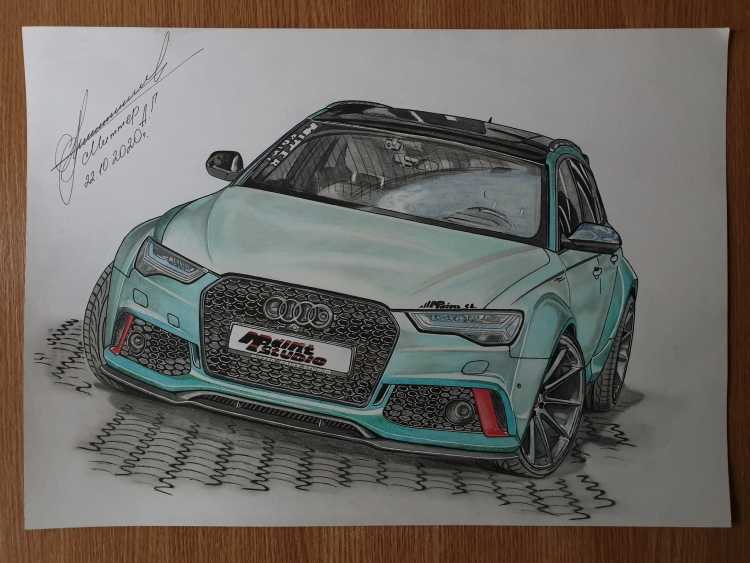 Раскраска Ауди а6