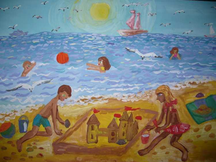 Воспоминания о лете детские рисунки