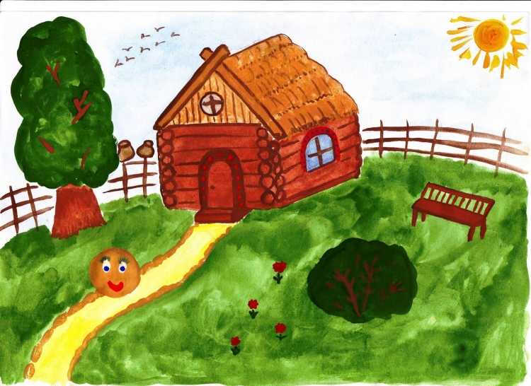 Рисунок на тему русская народная сказка