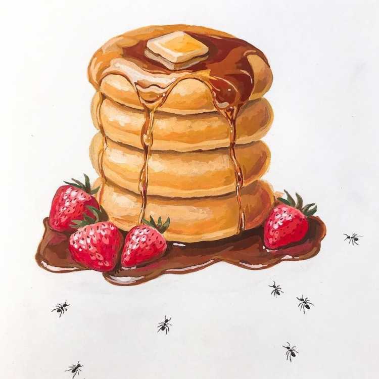 Красивые рисунки еды