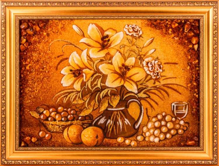 Панно из Янтарный крошки