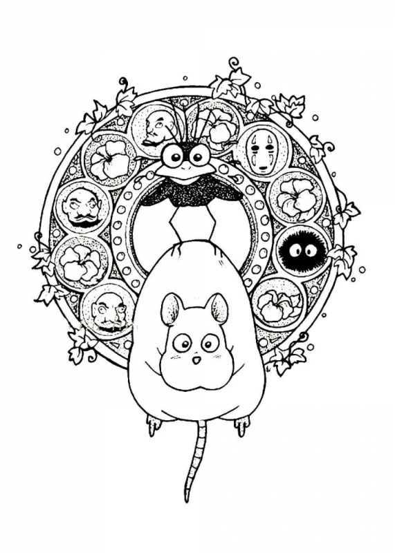 Хаяо Миядзаки Унесенные призраками Наброски