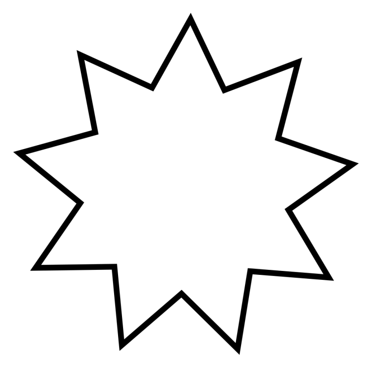 Звезда контур