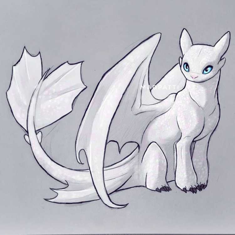 Дневная фурия для срисовки