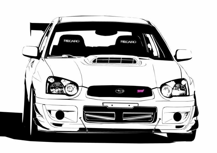 Subaru 2001 WRX vector