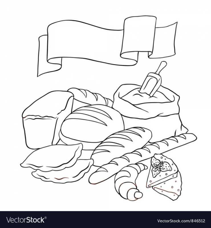 Раскраска хлеб всему голова для детей