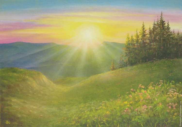 Солнце живопись