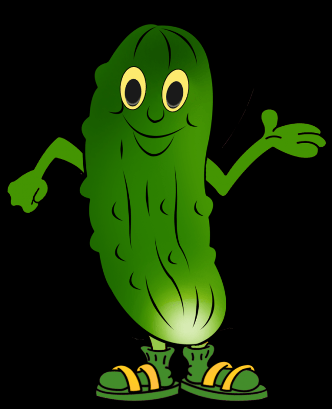 Огурец мультяшный