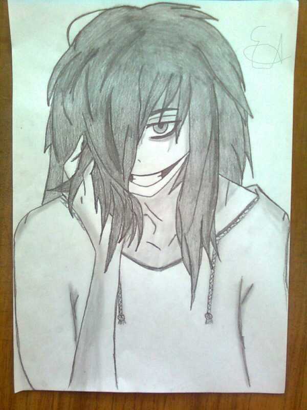 Крипипаста нарисовать Джеффа