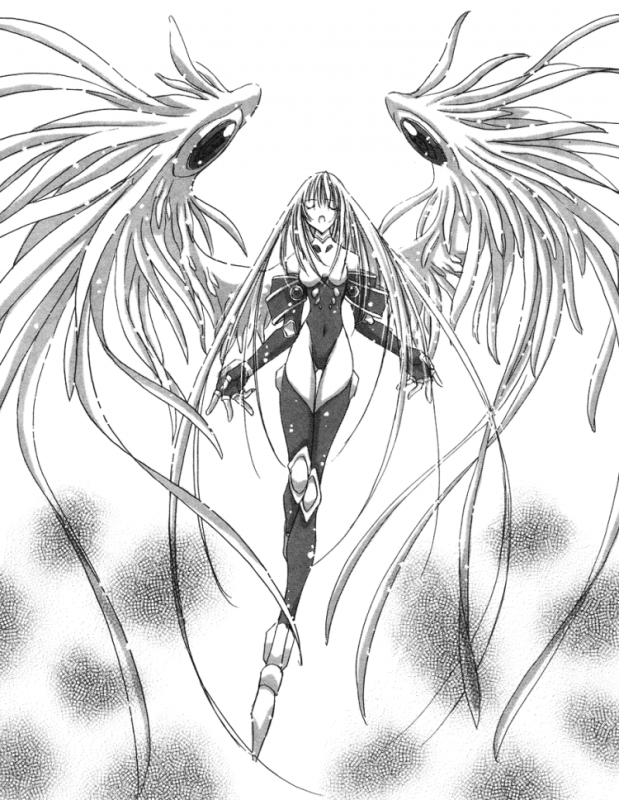 Раскраски аниме ангелы