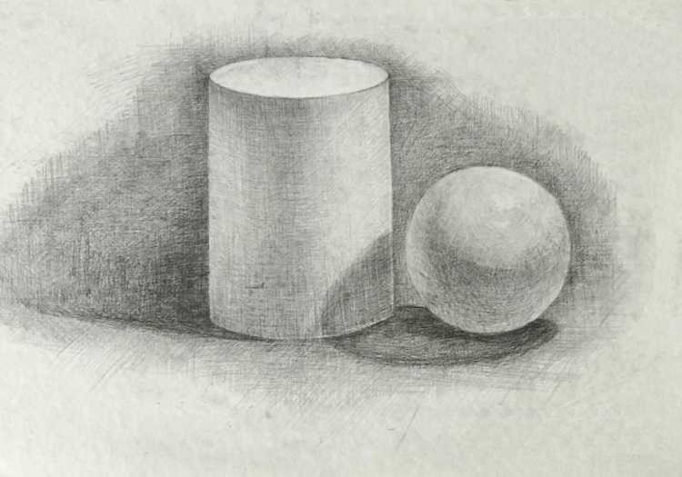 Построение цилиндра в перспективе