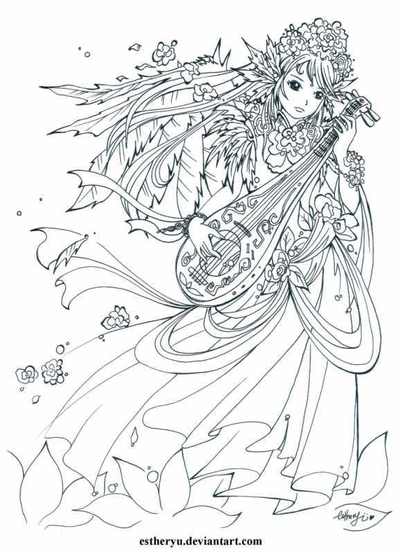 Рисунок ангела аниме