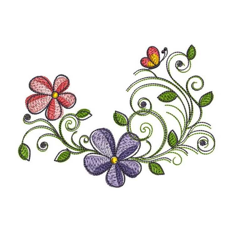 Орнамент для машинной вышивки