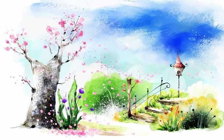 Весна иллюстрации