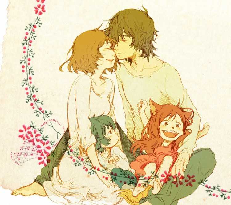 Аниме арт родители