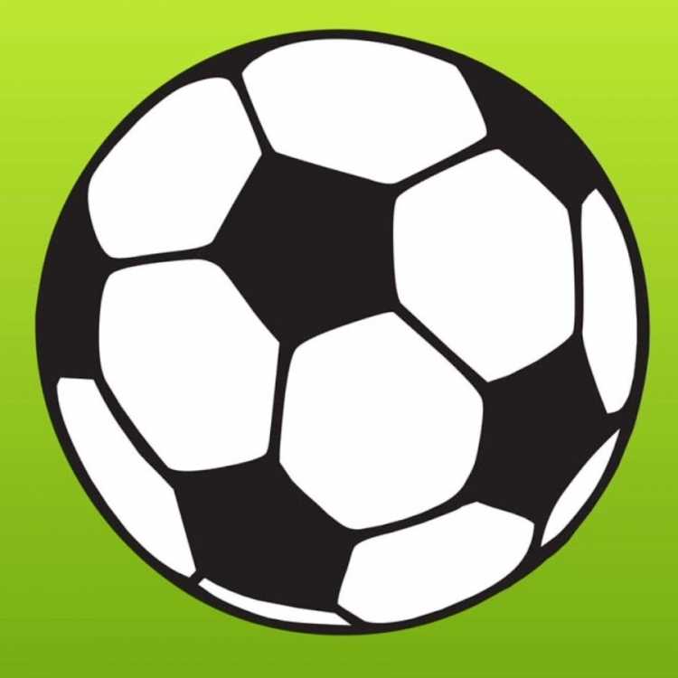 Мультяшный футбольный мячик