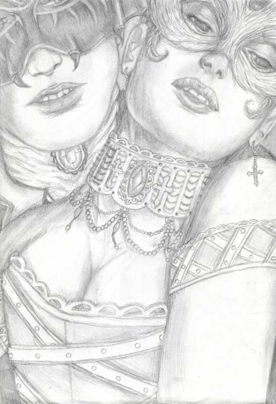 Бал маскарад рисунок карандашом