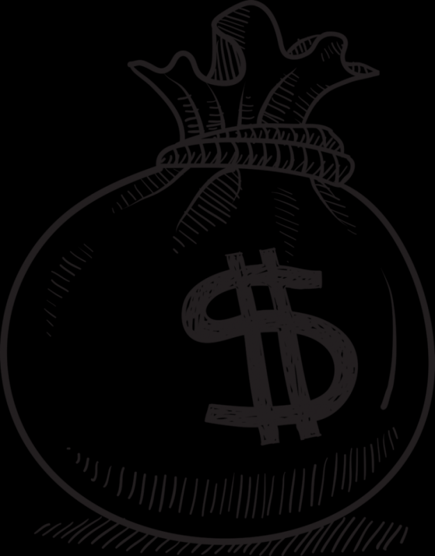 Рисунки для срисовки деньги