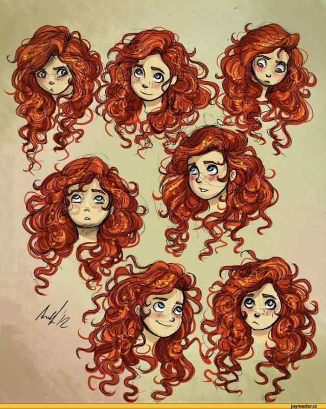 Кудрявые волосы нарисовать