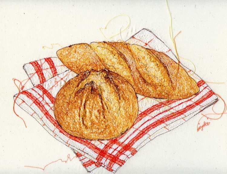 Хлеб акварелью