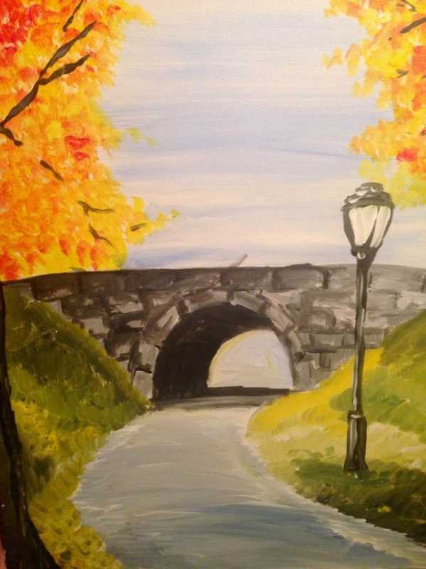 Пейзаж легкий для детей