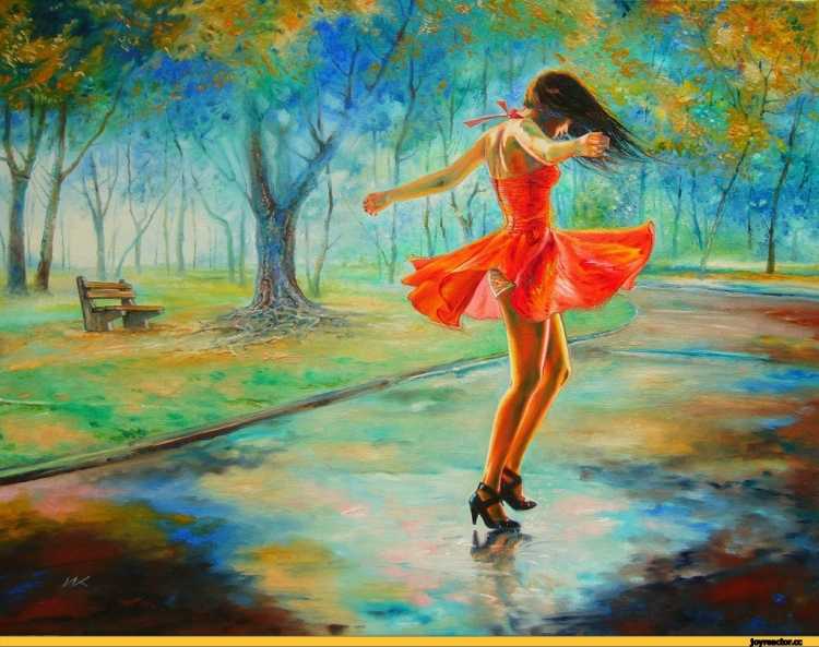 Природа акварелью