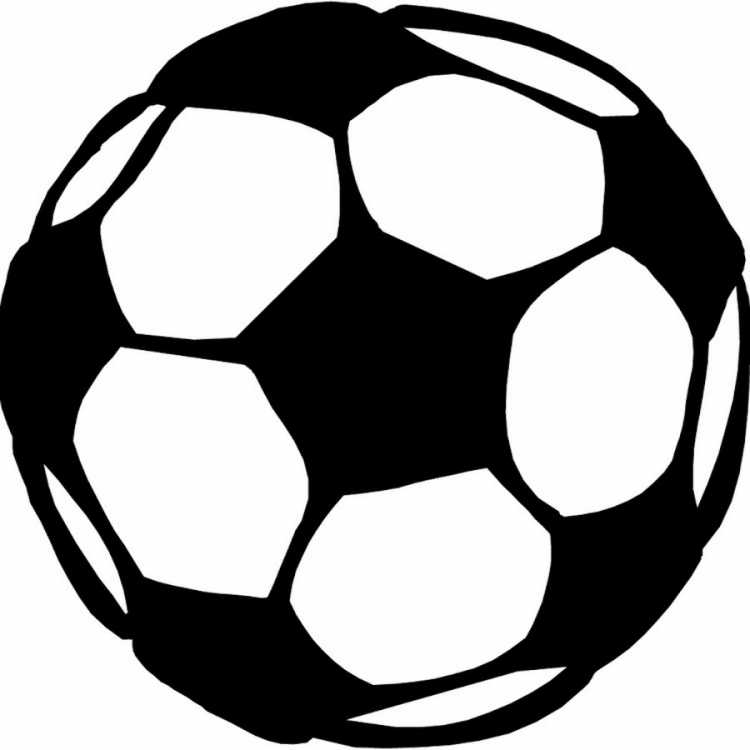 Рисование двухцветного мяча