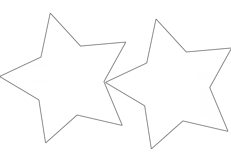 Трафарет звезды