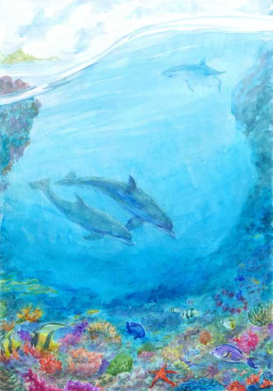 Акварель Лагуна