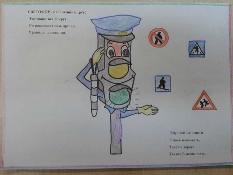 Название рисунков по ПДД