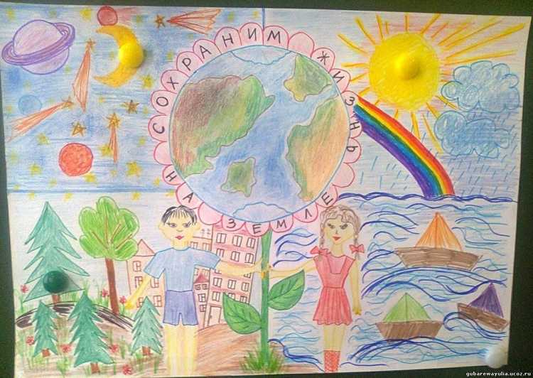 Плакат земля наш дом