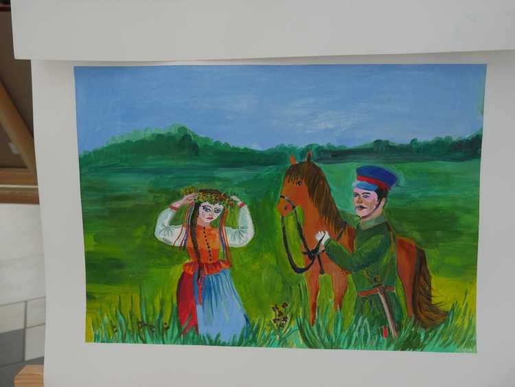 Детские рисунки на тему казачество
